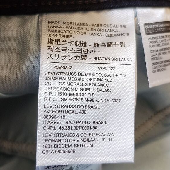 Levi's NWT Perfectly Shaping 512 Bootcut dark wash, 78% cotton jeans 24W - Picture 13 of 16